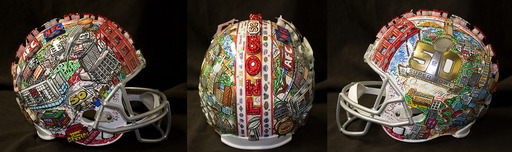 Charles Fazzino Art Charles Fazzino Art NFL: Super Bowl 50 Helmet (Full Size)